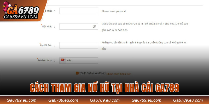 Cách tham gia nổ hũ Ga789 dành cho người mới